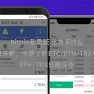 Bitpie苹果版 比特派钱包转账教程详解，快速了解BTC/ETH/TRX转账操作