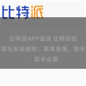 比特派APP直连 比特派钱包下载与安装教程：简单易懂，新手必看