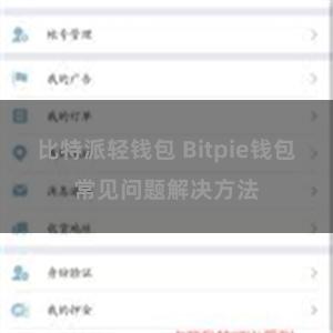 比特派轻钱包 Bitpie钱包常见问题解决方法