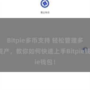 Bitpie多币支持 轻松管理多链资产，教你如何快速上手Bitpie钱包！