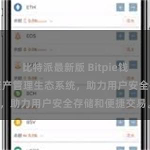 比特派最新版 Bitpie钱包：打造数字资产管理生态系统，助力用户安全存储和便捷交易。