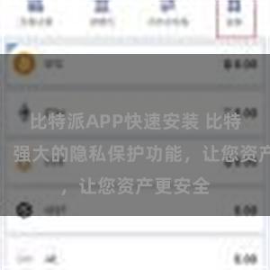 比特派APP快速安装 比特派钱包：强大的隐私保护功能，让您资产更安全