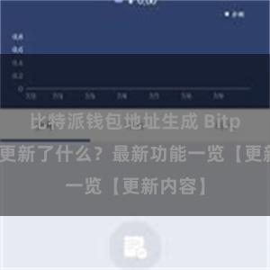 比特派钱包地址生成 Bitpie钱包更新了什么？最新功能一览【更新内容】