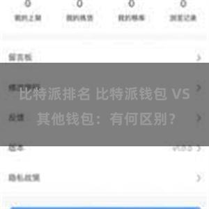 比特派排名 比特派钱包 VS 其他钱包：有何区别？