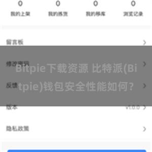 Bitpie下载资源 比特派(Bitpie)钱包安全性能如何？