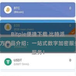 Bitpie便捷下载 比特派官方产品介绍：一站式数字加密服务！